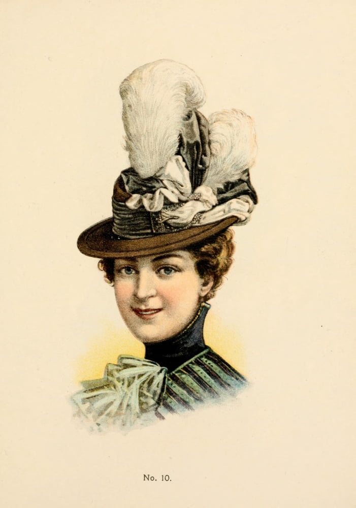 Fine Millinery 1899 Hat 13 Canvas Art - Unknown (18 x 24)