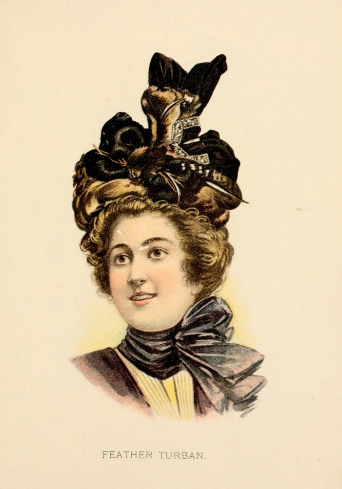 Fine Millinery 1899 Hat 15 Canvas Art - Unknown (18 x 24)
