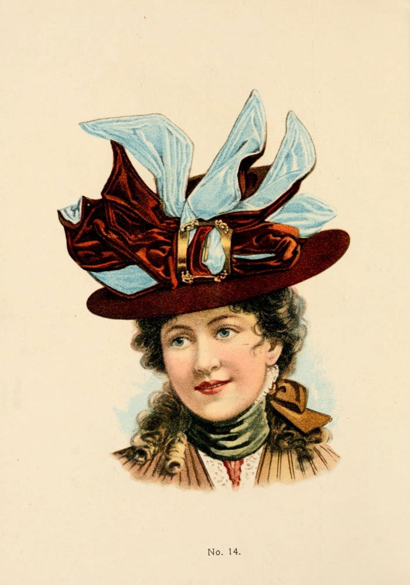 Fine Millinery 1899 Hat 18 Canvas Art - Unknown (18 x 24)