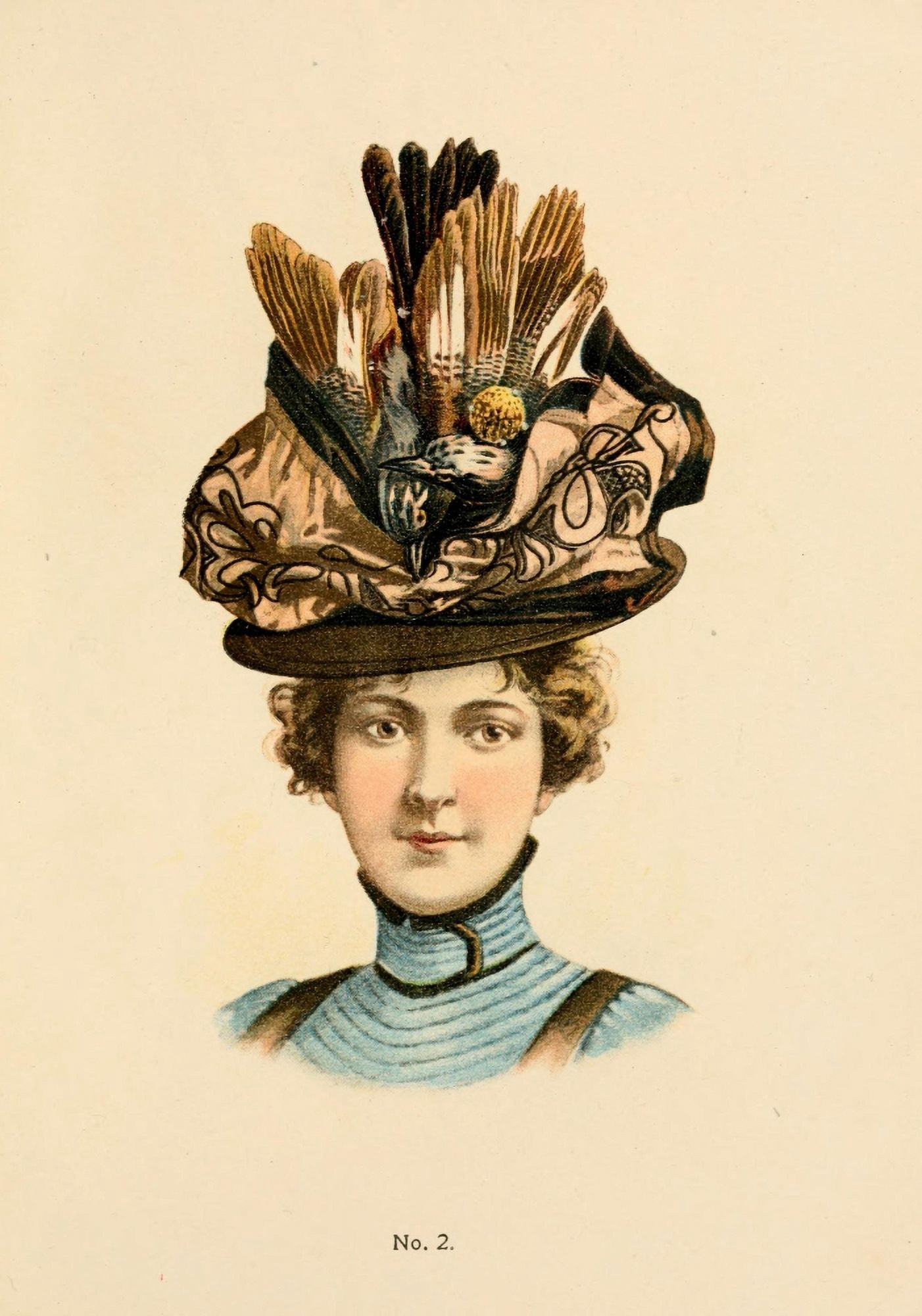 Fine Millinery 1899 Hat 3 Canvas Art - Unknown (18 x 24)