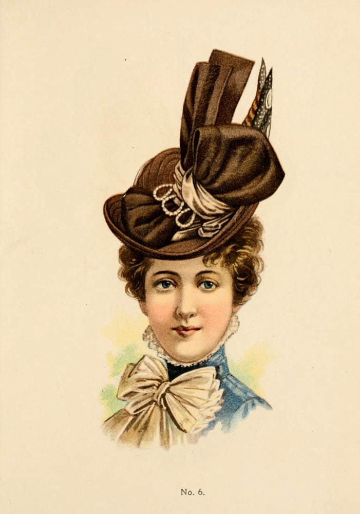 Fine Millinery 1899 Hat 7 Canvas Art - Unknown (18 x 24)