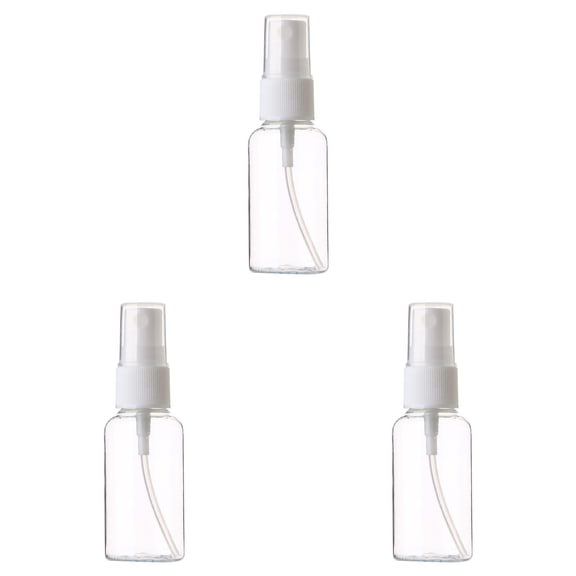 Fine Mist Spray Bottle 3 Pack 3.4oz / 100ml, Refillable Cosmetic Travel Containers, Plastic Hair Perfume Lotion Sprayer, Leak-Proof Lightweight, Random Color