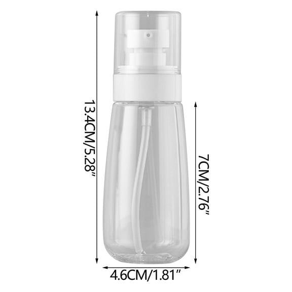 Fine Mist Spray Bottle for Hair 100 ml Travel-Size Refillable Nebulizer for Oil Perfume Makeup Lotion
