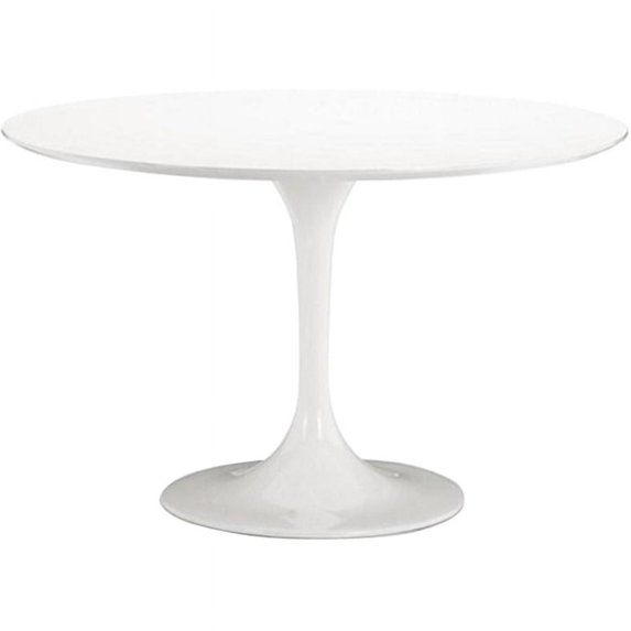 Fine Mod Imports Flower Table 36", White