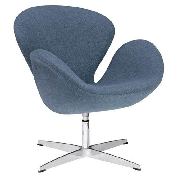 Swan Chair Dark Gray Wool Fabric
