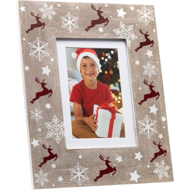 Fine Photo Gifts Joy Christmas Decor 4x6 or 5x7 Red Pewter Single ...
