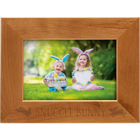 Fine Photo Gifts 6x4 Snuggle Bunny Alder Wood Picture Frame
