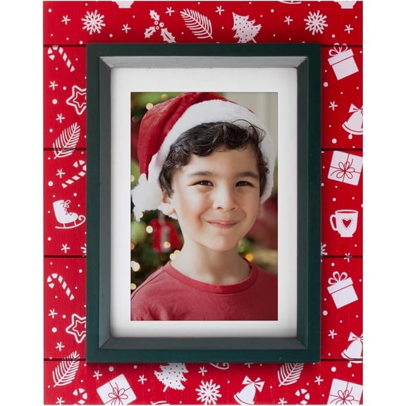 Fine Photo Gifts Christmas Medley 4x6 or 5x7 Wood Picture Frame