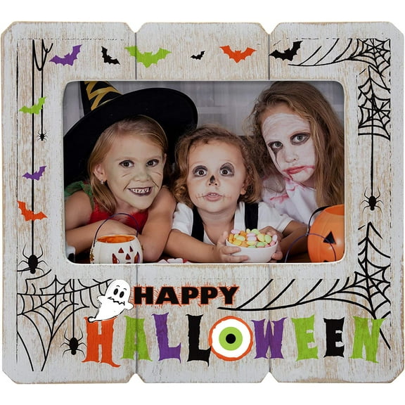 Fine Photo Gifts Happy Halloween 6" x 4" Wood Picture Frame
