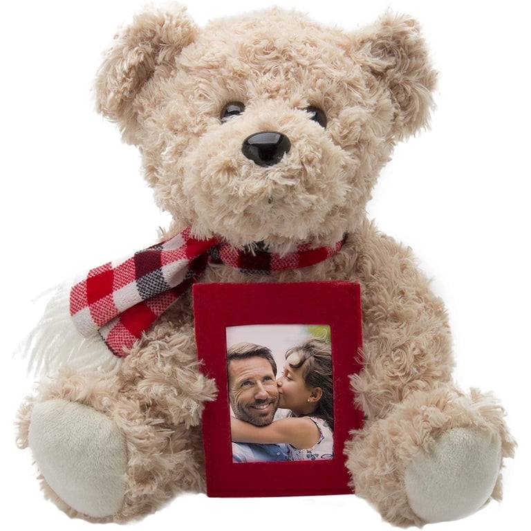 Cadre Photo En Porcelaine Décor Ours (Teddy Bear) - 18x14 Cm - Neuf - Décoration Mignonne