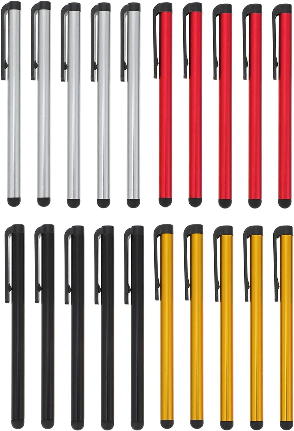 Fine Point Active Pen Black Pencils 40 pcs Stylus Pens Universal Touch ...
