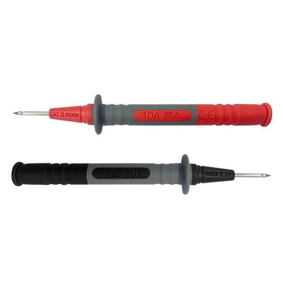 Fine Point Steel Multimeter Probes With Flameproof Silicone Coating Replacement Multimeter Leads