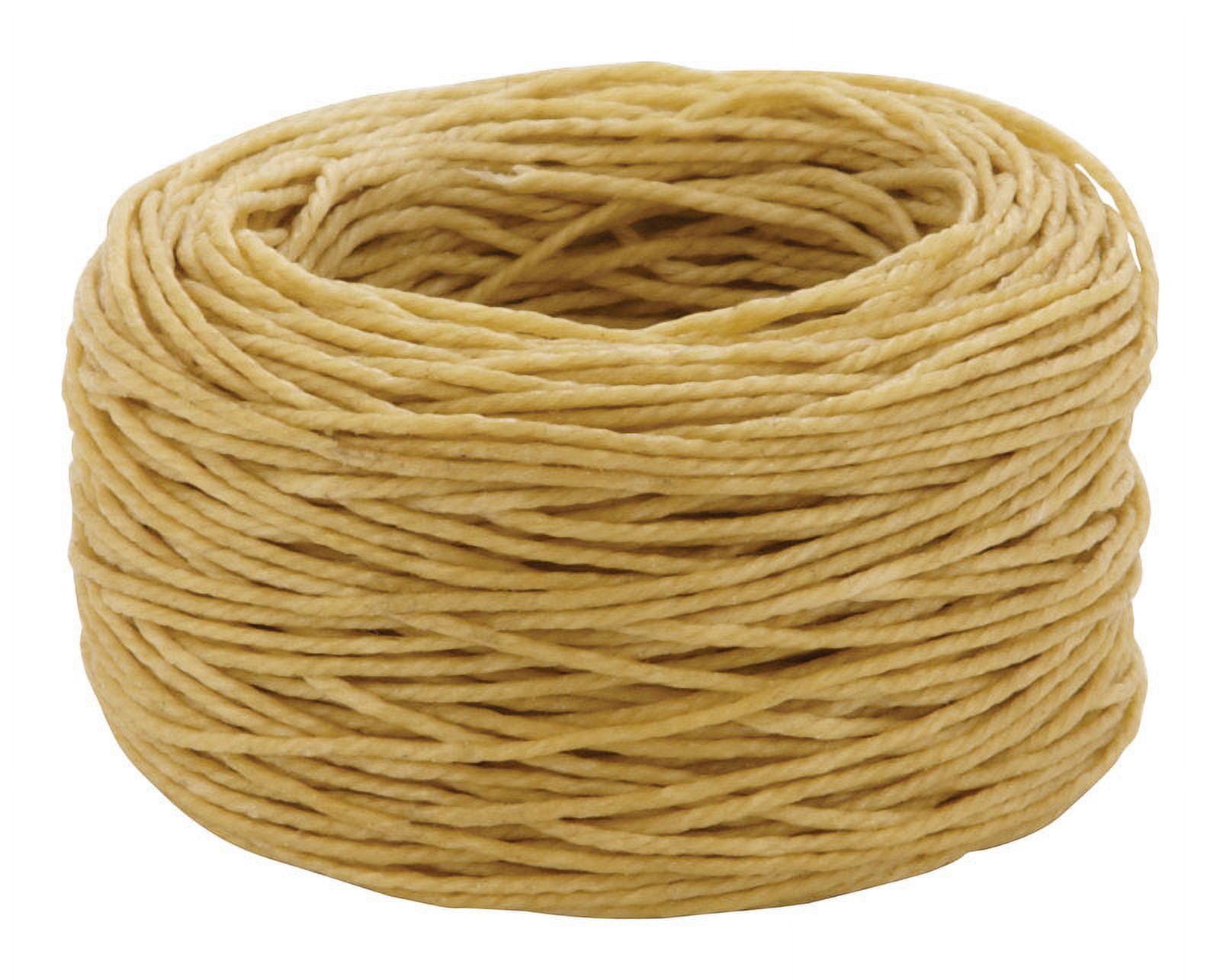 Tan Fine Waxed Polyester Thread for Durable Repairs