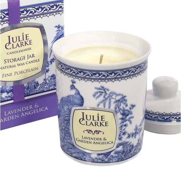 Fine Porcelain 150g Scented Candle Storage Jar Lavender and Garden Angelica