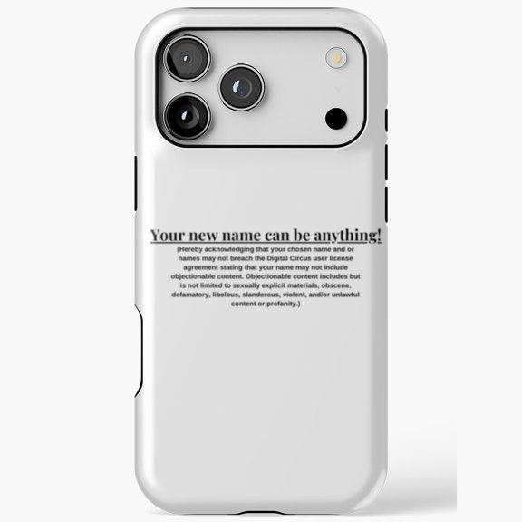 Fine Print Digital Circus Meme Gift Compatible Phone Case for iPhone 11 12 13 14 15 16 17 Pro Max