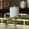 thumbnail image 1 of Fine Ribbed Motion Flameless Candle 3x5 White, 1 of 5