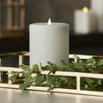 thumbnail image 1 of Fine Ribbed Motion Flameless Candle 4x6 White, 1 of 5