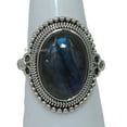 thumbnail image 1 of Fine Silver Labradorite Ring for Women Handmade in Jaipur, 1 of 4