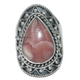 thumbnail image 1 of Fine Silver Rhodocrosite Ring for Women Handmade in Jaipur, 1 of 4