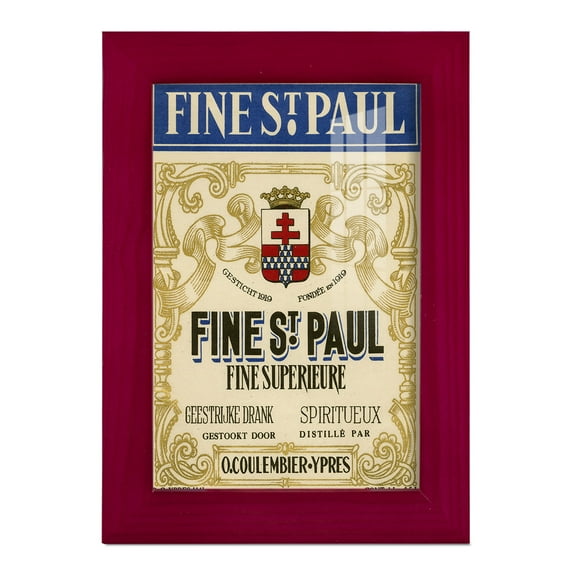 Fine St. Paul -Framed Print w/glass-Cherry Red
