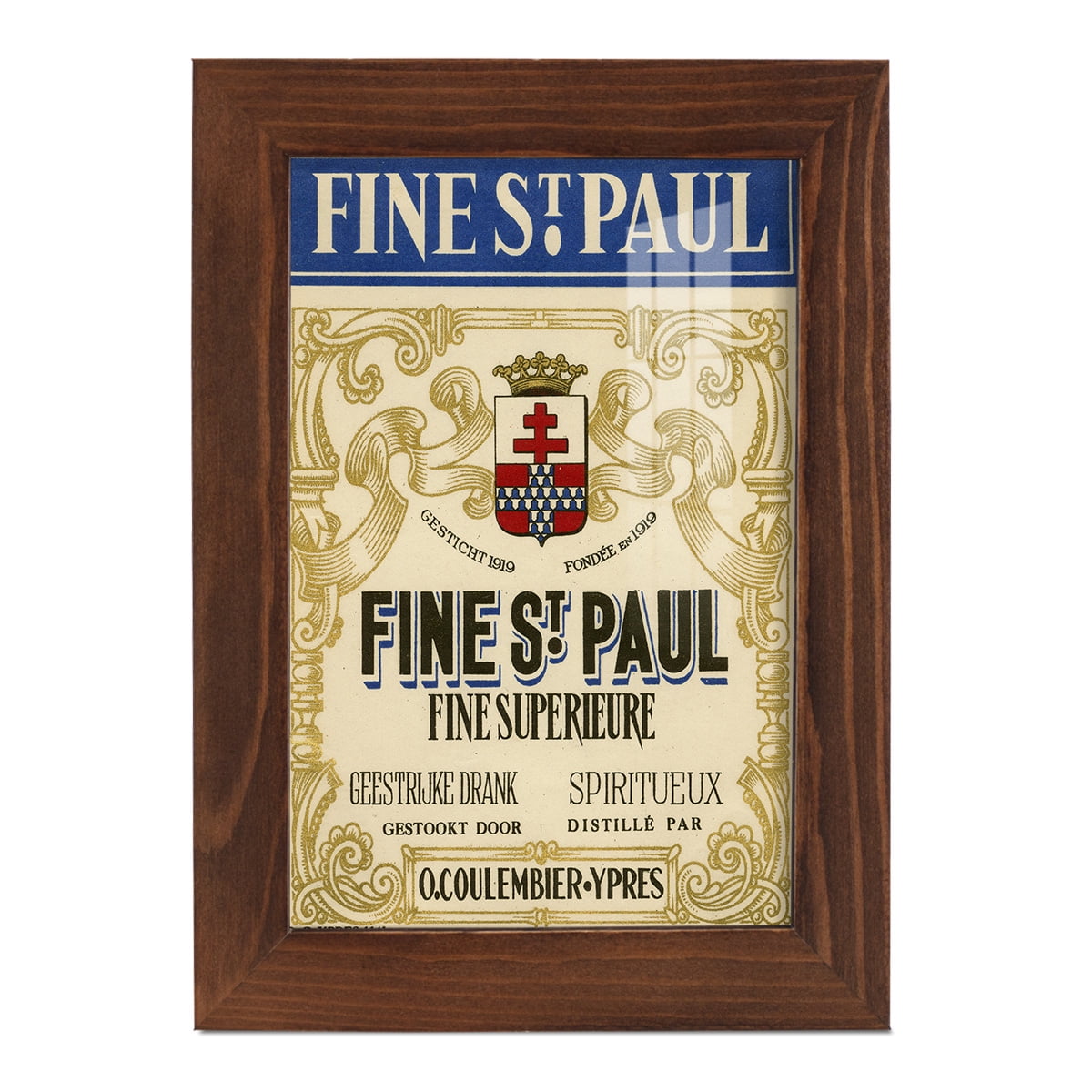 Fine St. Paul -Framed Print w/glass-Chestnut