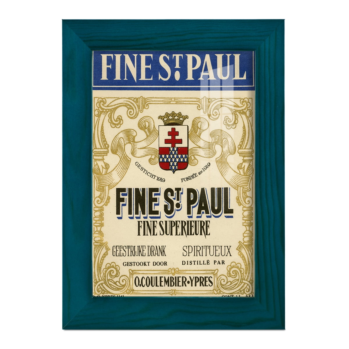Fine St. Paul -Framed Print w/glass-Ocean Blue