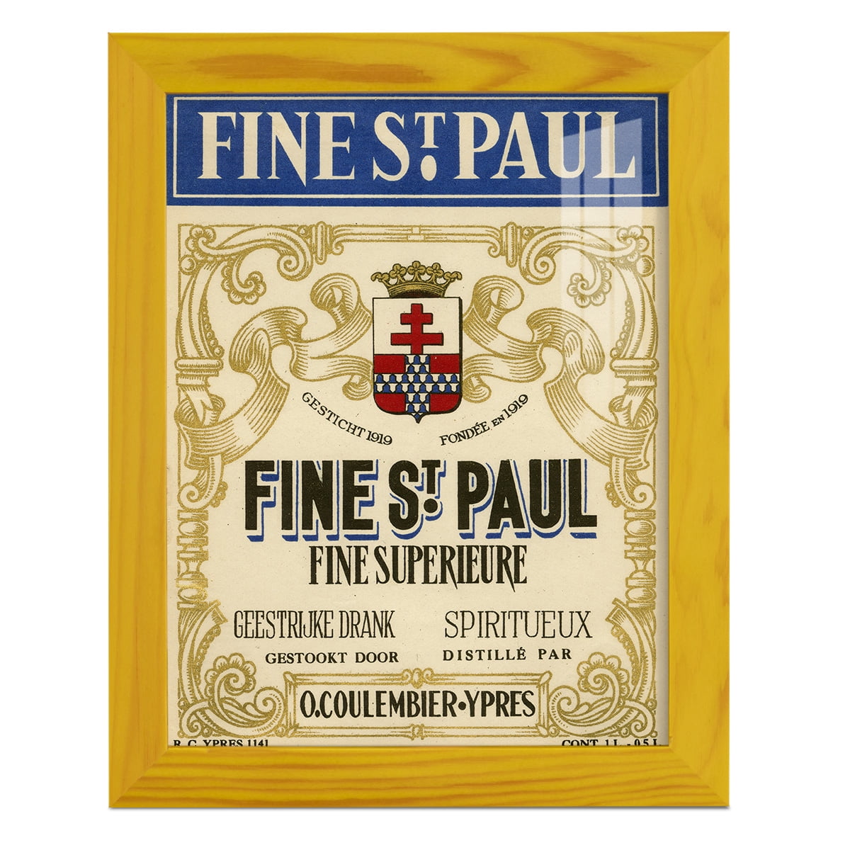 Fine St. Paul -Framed Print w/glass-Sunflower Yellow