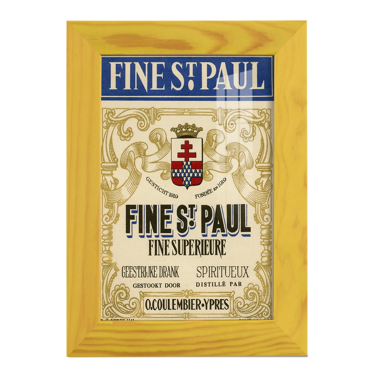 Fine St. Paul -Framed Print w/glass-Sunflower Yellow