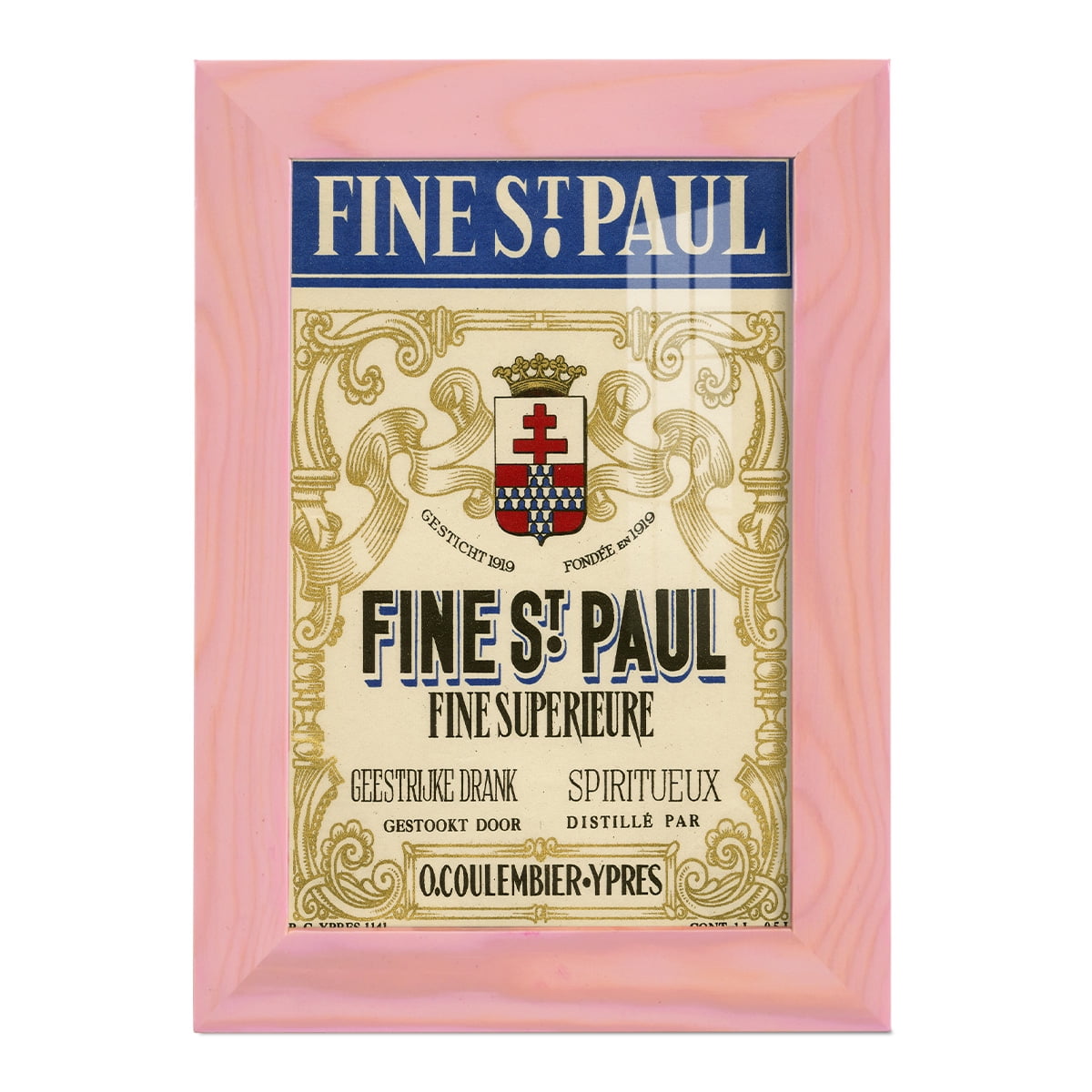 Fine St. Paul -Framed Print w/glass-Sunset Pink