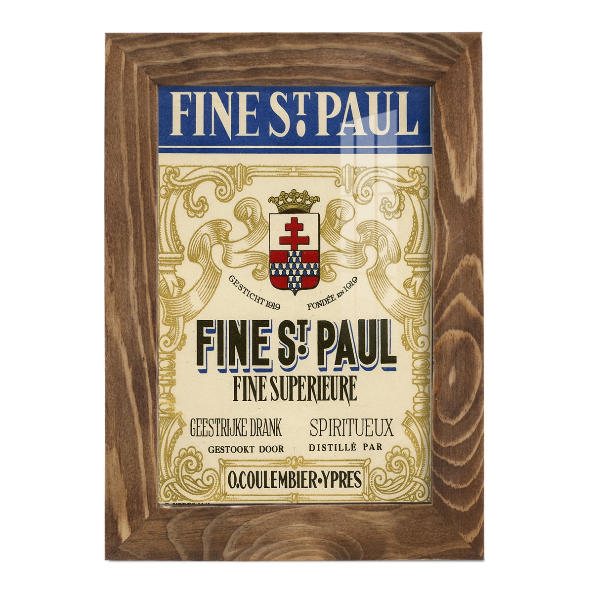 Fine St. Paul -Framed Print w/glass-Walnut
