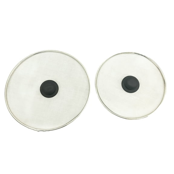 Fine Steel Mesh Cooking Grease and Oil Splatter Guard Screen, 2 Pack