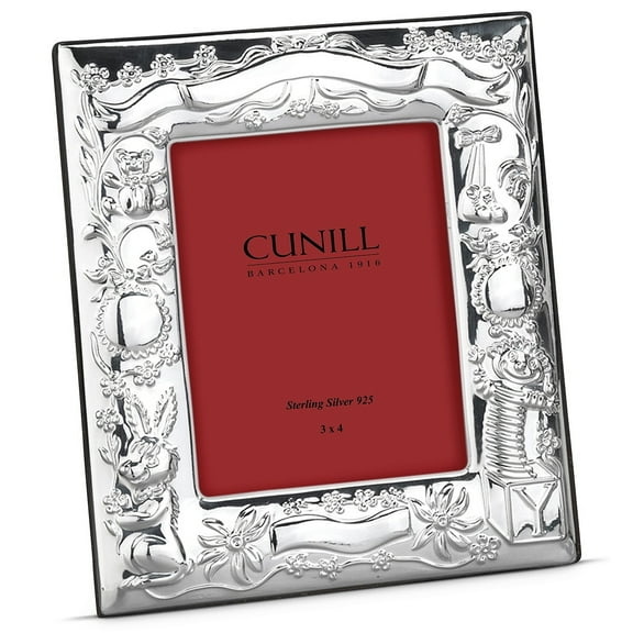 Fine Sterling Silver JACK FRIENDS BIRTH RECORD Frame by Cunill - 3x4