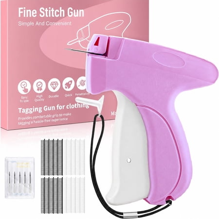 Fine Stitch Gun for Clothes, Stitchy Quick Clothing Fixer, Clothing Stitch Gun, Quilt Tacking Gun, Stitch Gun, Tagging Stitch Tool for Clothing with 6 Fine Needles & 1000 Pcs Fasteners