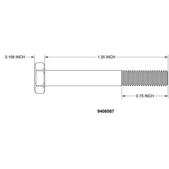 Fine Thread Titanium Bolt, 1/4-28 Inch x 1.250 Inch