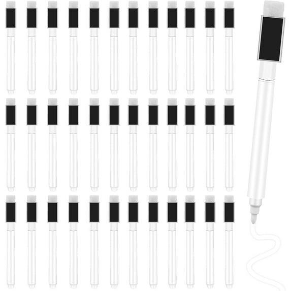 Fine Tip Dry Erase Magnetic Markers - Multicolor Whiteboard Markers (36pcs)