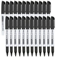 Fine Tip Dry Erase Markers 24 Pack Black Whiteboard Erasable Markers
