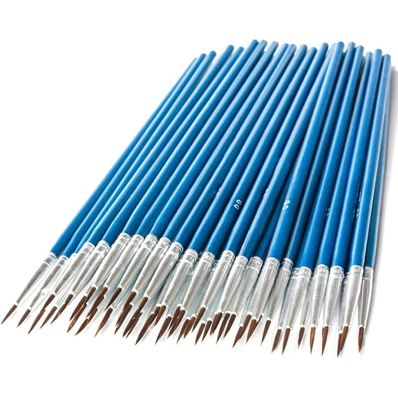 Fine Tip Paint Brushes, 60Pcs Miniature Paint Brushes Fine Detail 00 Paint Brush Tiny Painting Brushes for Acrylic Oil Watercolor, Face Nail Art Craft,Blue(Detail Paint Brushes)