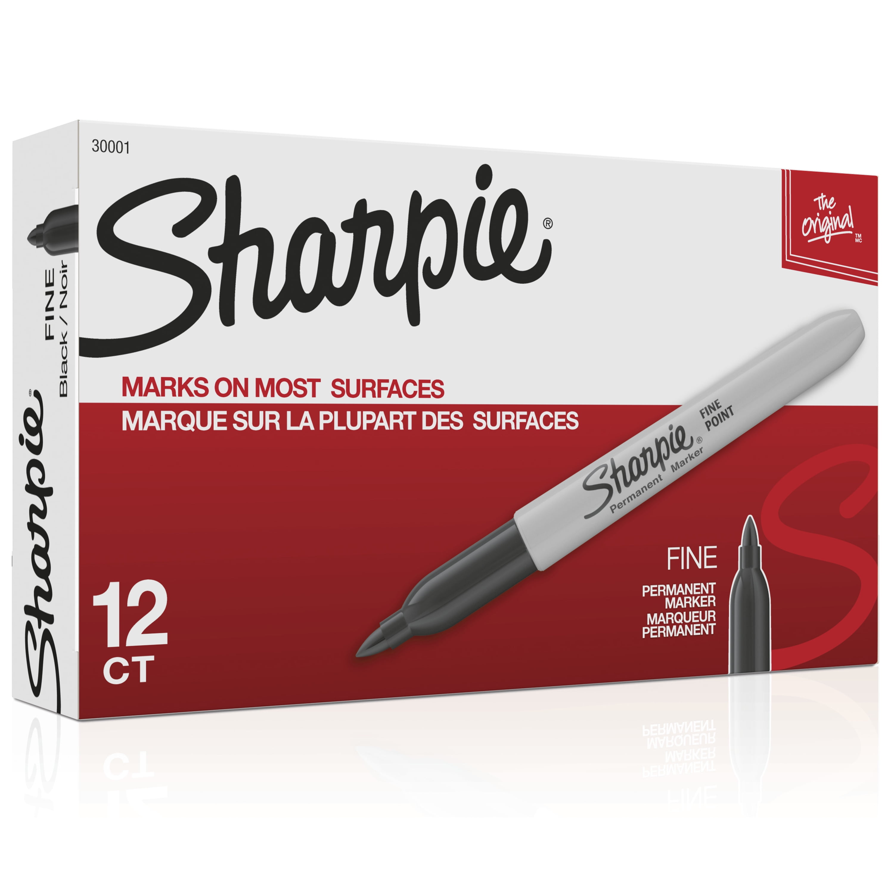 Fine Bullet Tip Permanent Marker, Black, Dozen Fine Bullet Tip Permanent Marker, Black, Dozen