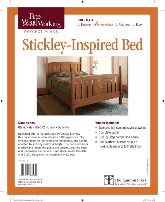 Fine Woodworking's StickleyInspired Bed Plan (Other)