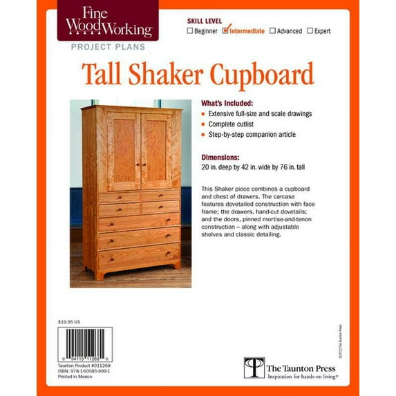 Fine Woodworking's Tall Shaker Cupboard Plan (Other)