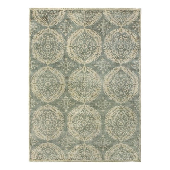 Fine Wool Hand-Knotted New Zealand Wool Silver/Gray 14'x18' Area Rug