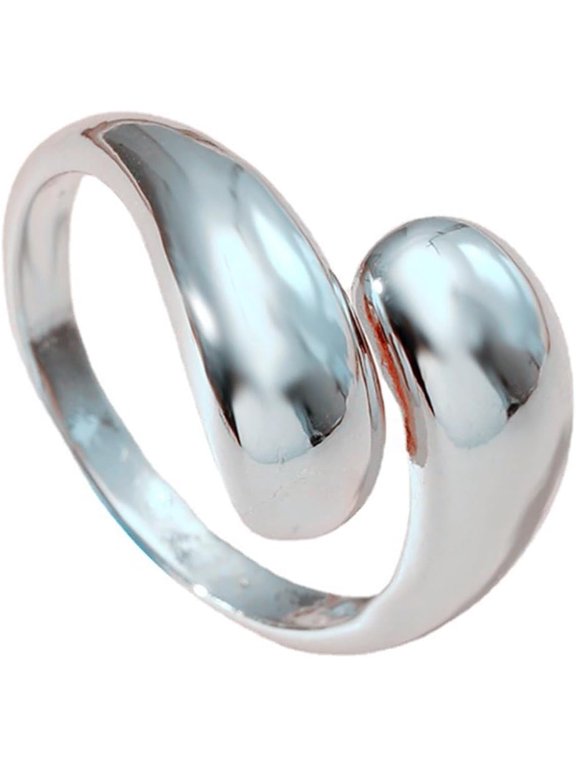 Fine Workmanship Ring Sleek Modern Women's Adjustable Water Drop