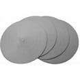 thumbnail image 1 of Fine Woven Placemats Decorative Dining Table Place Mat Topper for Holiday Dinner, Parties, Gatherings & More 15" Round Shape - Grey (8 Pieces), 1 of 5