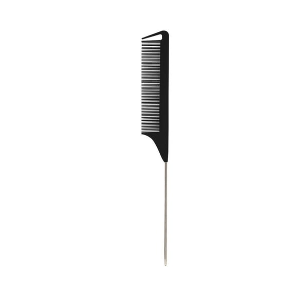 Fine-tooth Combs Metal Pin Anti-static Hair Style Rat Tail Comb Styling Tool