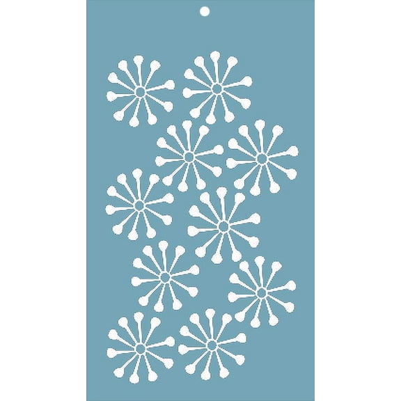 FineArt Abstract Stencils for Mixed Media, Wall Painting, Art and Craft, Home Decor, DIY Craft, Card Making and Fabric Painting, Size 6X6 Inch
