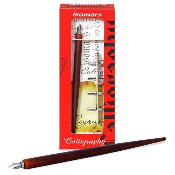 FineArt Calligraphy Wood Pen Set Beginners - English