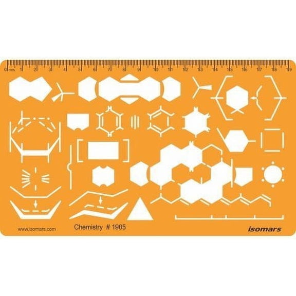 FineArt Chemistry Chemical Engineering Laboratory Lab Equipment Symbols Drawing Template Stencil