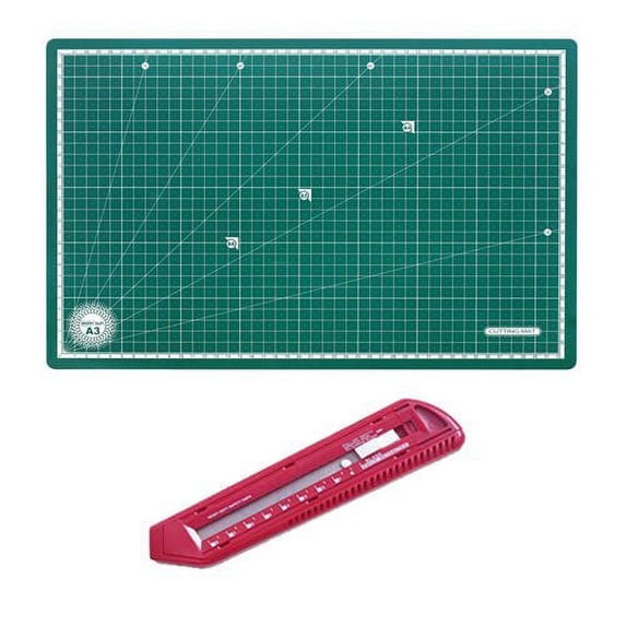 FineArt Cutting Mat A3 & Cutter Combo