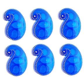 FineArt Haldi Kumkum Box Set (Blue) -6 Piece
