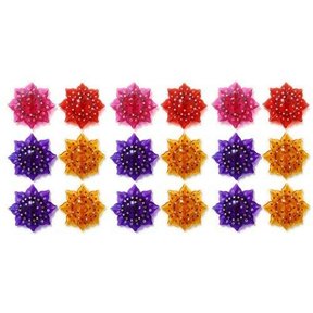 FineArt Handcrafted Haldi kumkum Holder Box Set with Pearls for Home Decor and Sankranti Festival (Multicolour) - 18 Piece Set